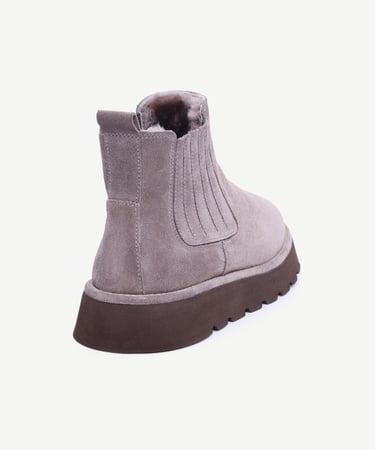  YARGICI Deri Lastikli İçi Kürklü Bot