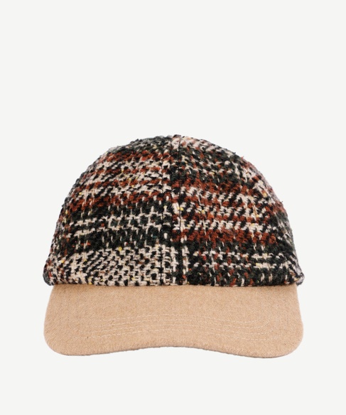  YARGICI Ekose Desenli Yün Şapka