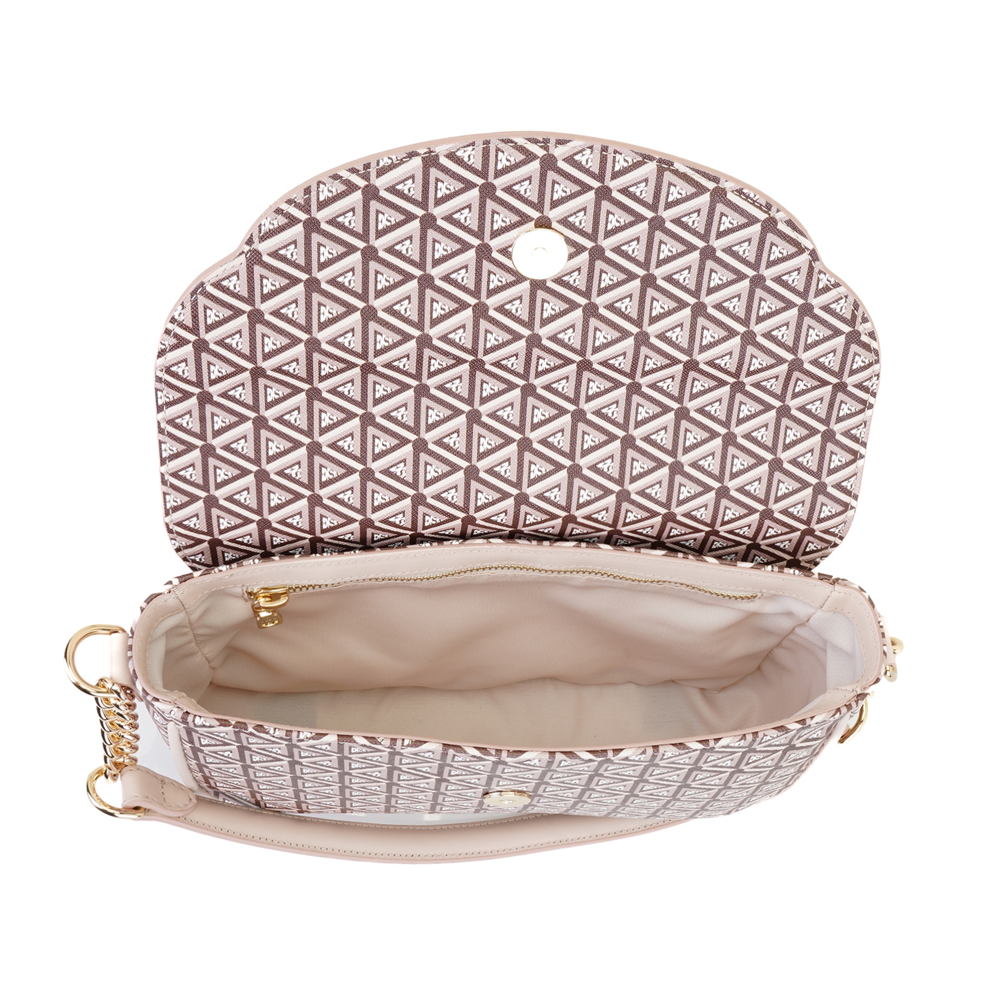 Plante Bej Kadın Monogram Omuz Çantası