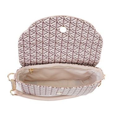  Plante Bej Kadın Monogram Omuz Çantası