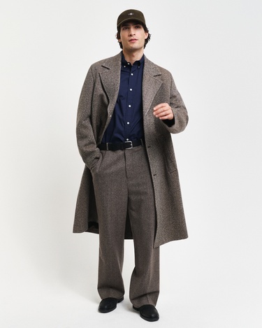  GANT Erkek Lacivert Regular Fit Düğmeli Yaka Oxford Gömlek