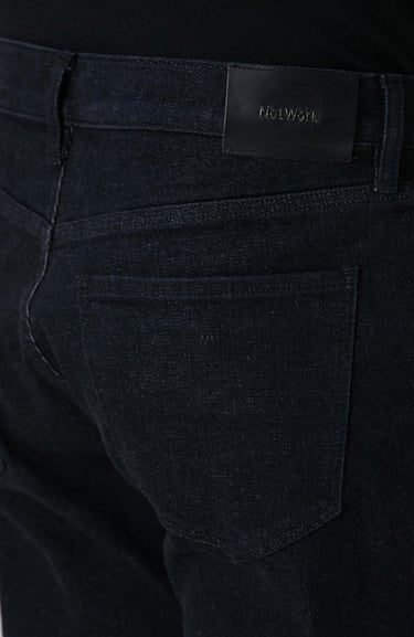  Network Erkek Siyah Cashmere Touch Denim Pantolon