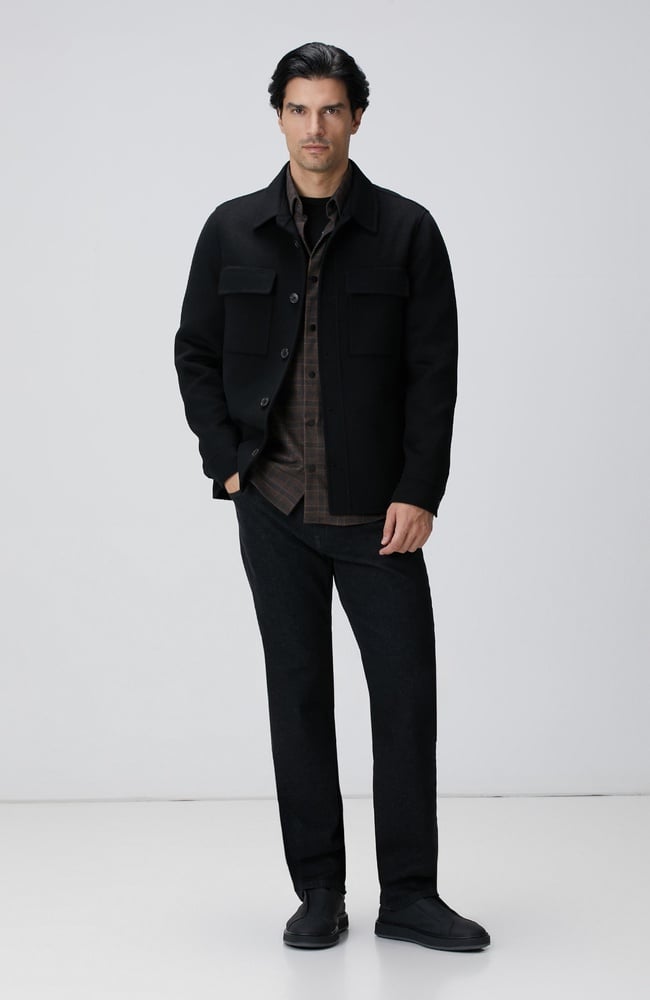  Network Erkek Siyah Cashmere Touch Denim Pantolon