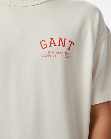  GANT Erkek Beyaz T-Shirt