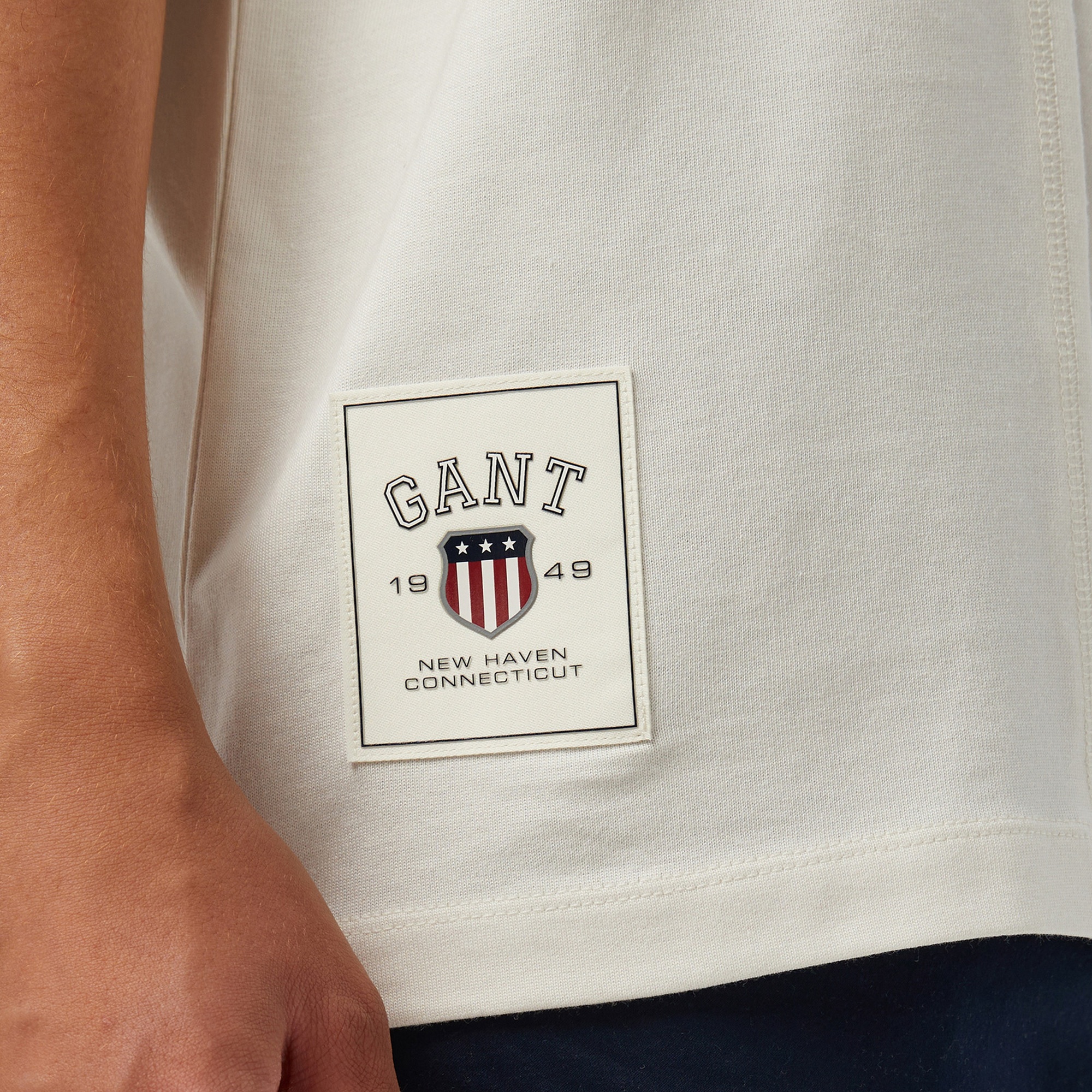 GANT Erkek Beyaz T-Shirt