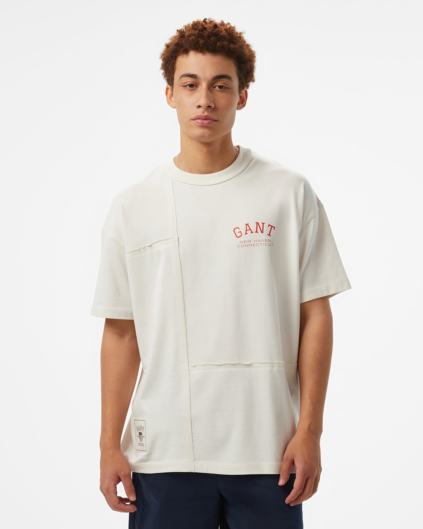  GANT Erkek Beyaz T-Shirt