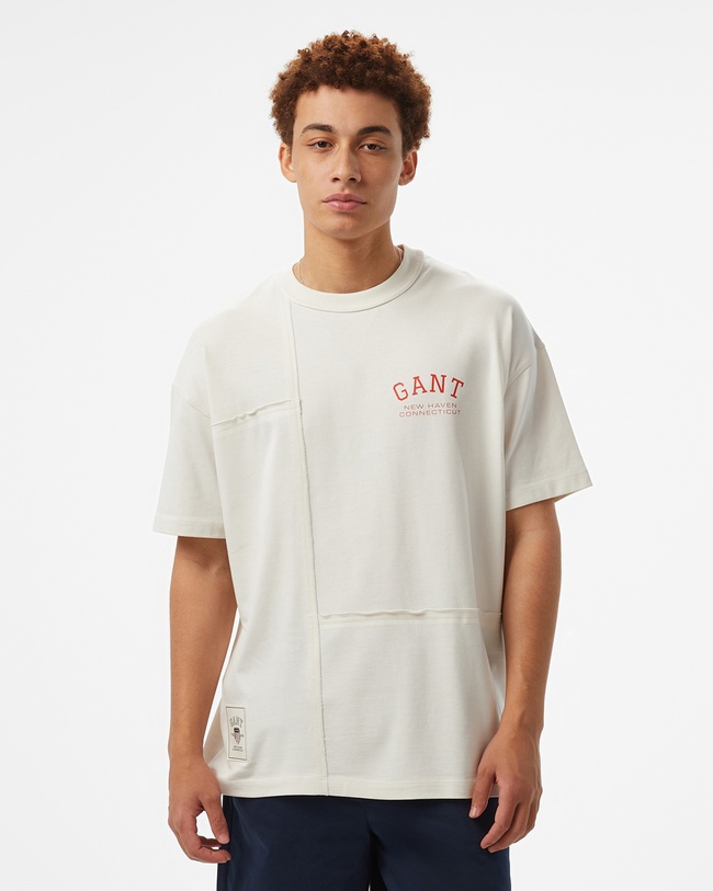  GANT Erkek Beyaz T-Shirt