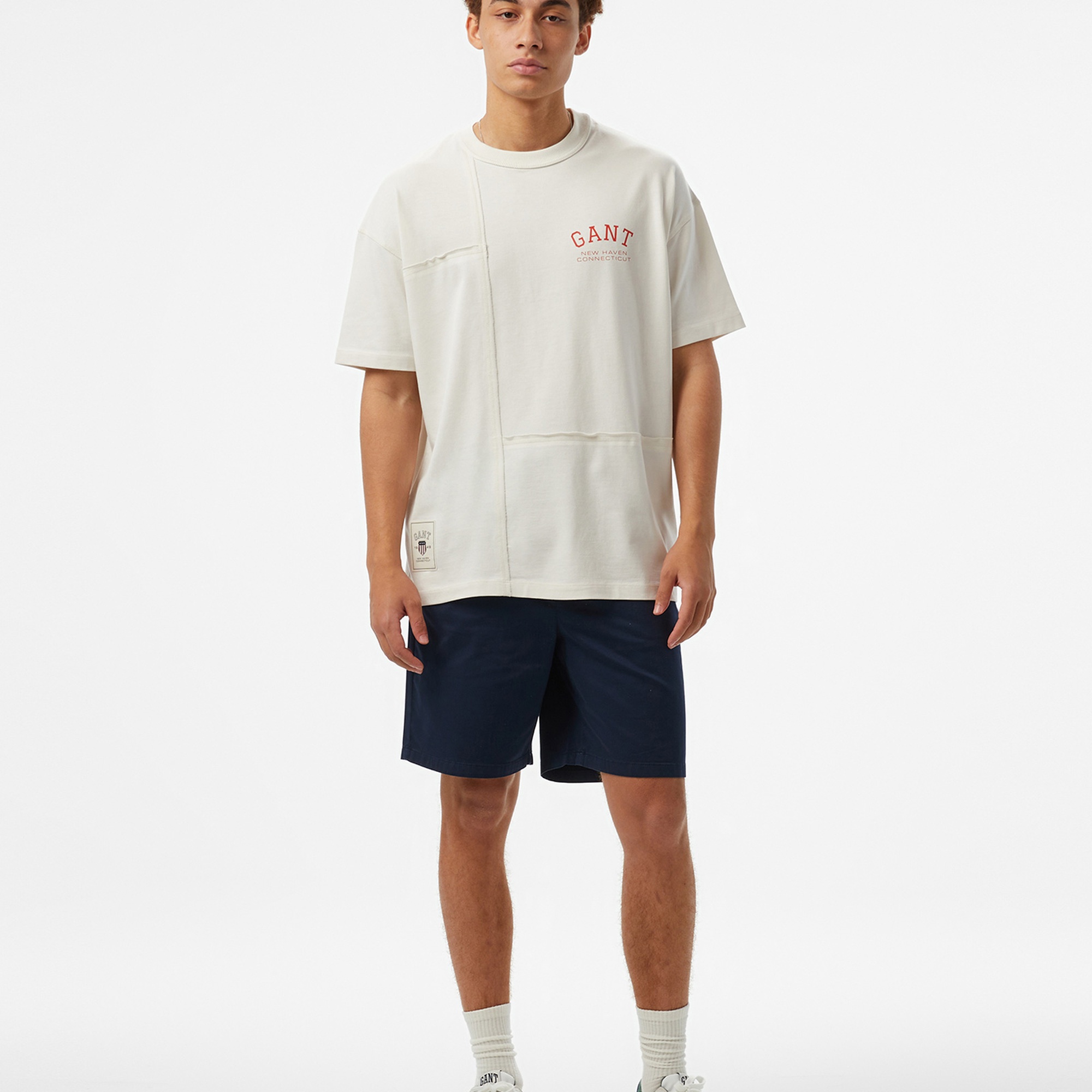 GANT Erkek Beyaz T-Shirt