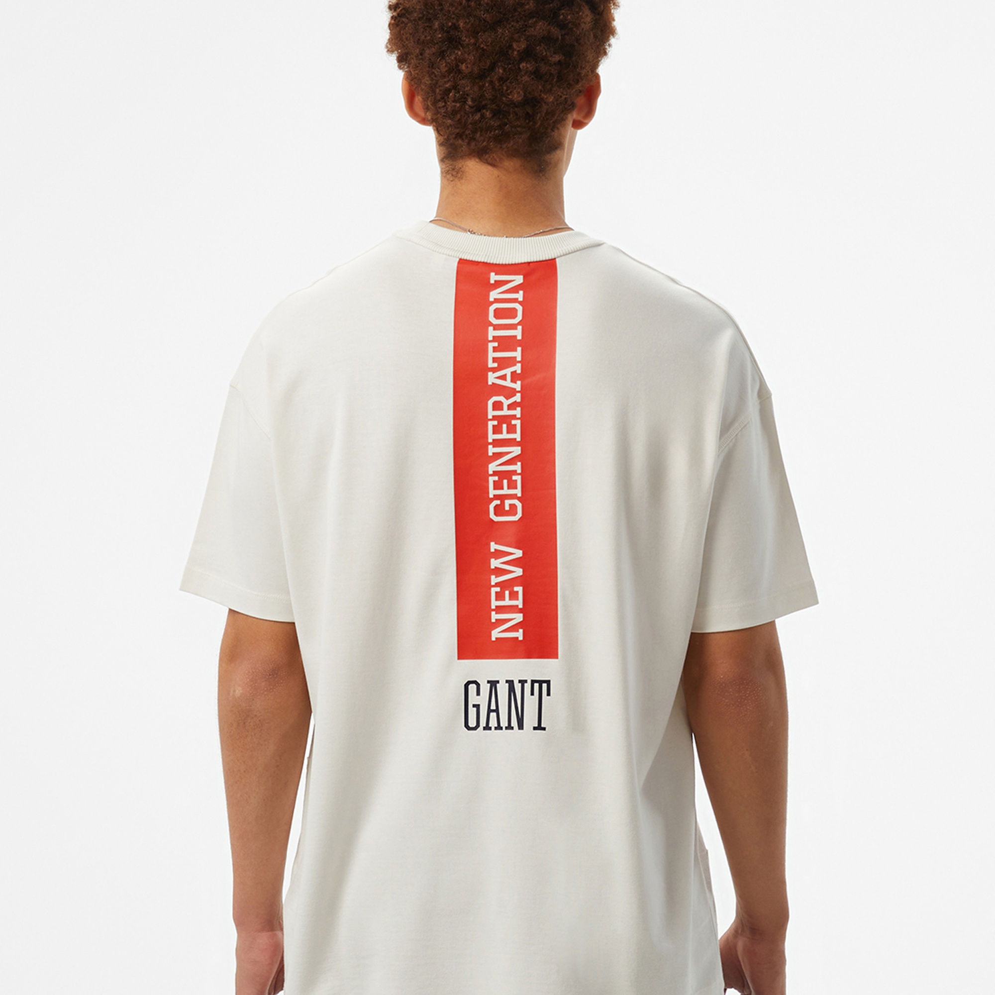 GANT Erkek Beyaz T-Shirt