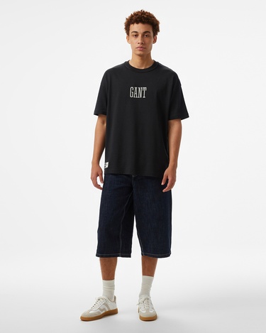  GANT Erkek Siyah T-Shirt