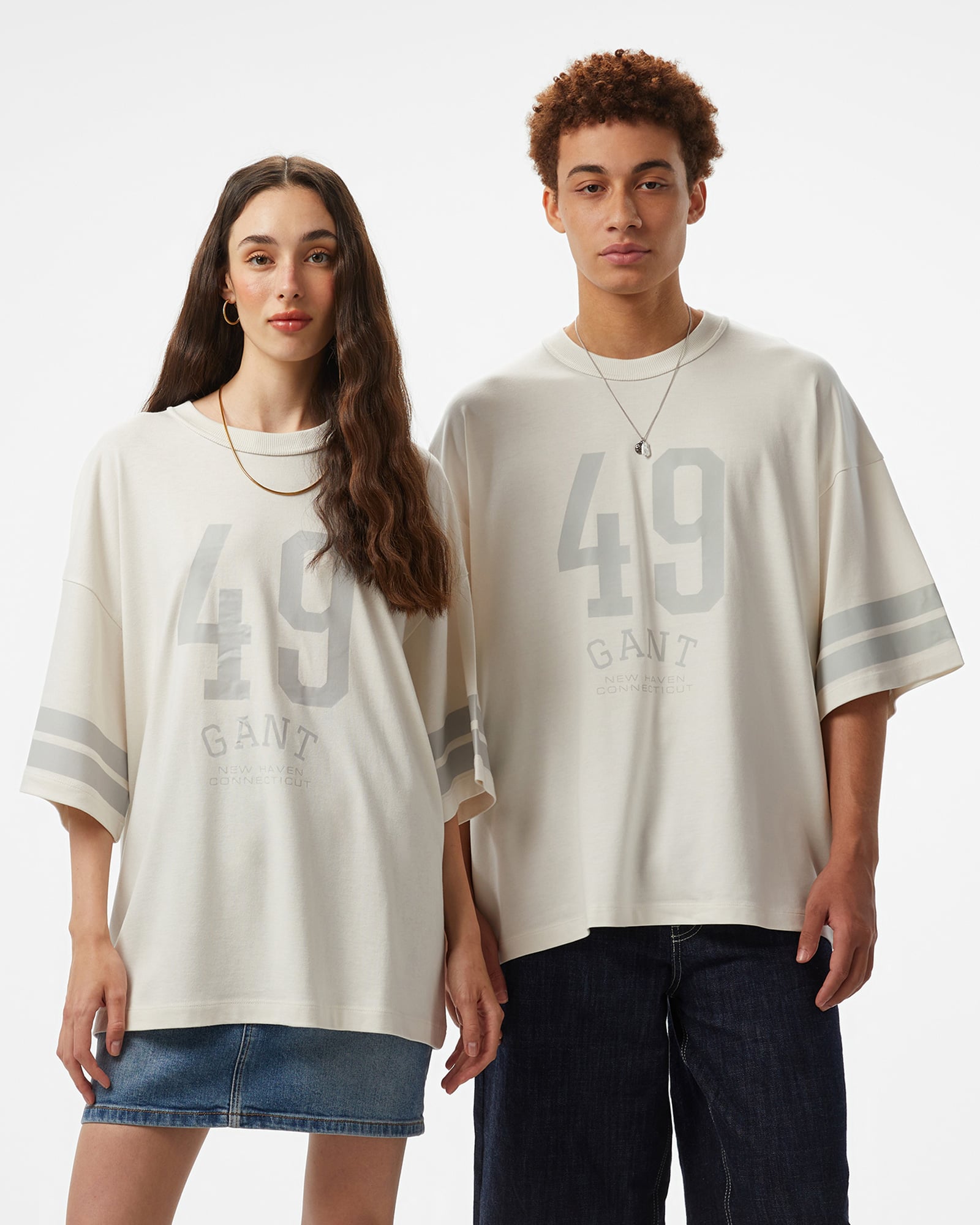  GANT Erkek Beyaz T-Shirt