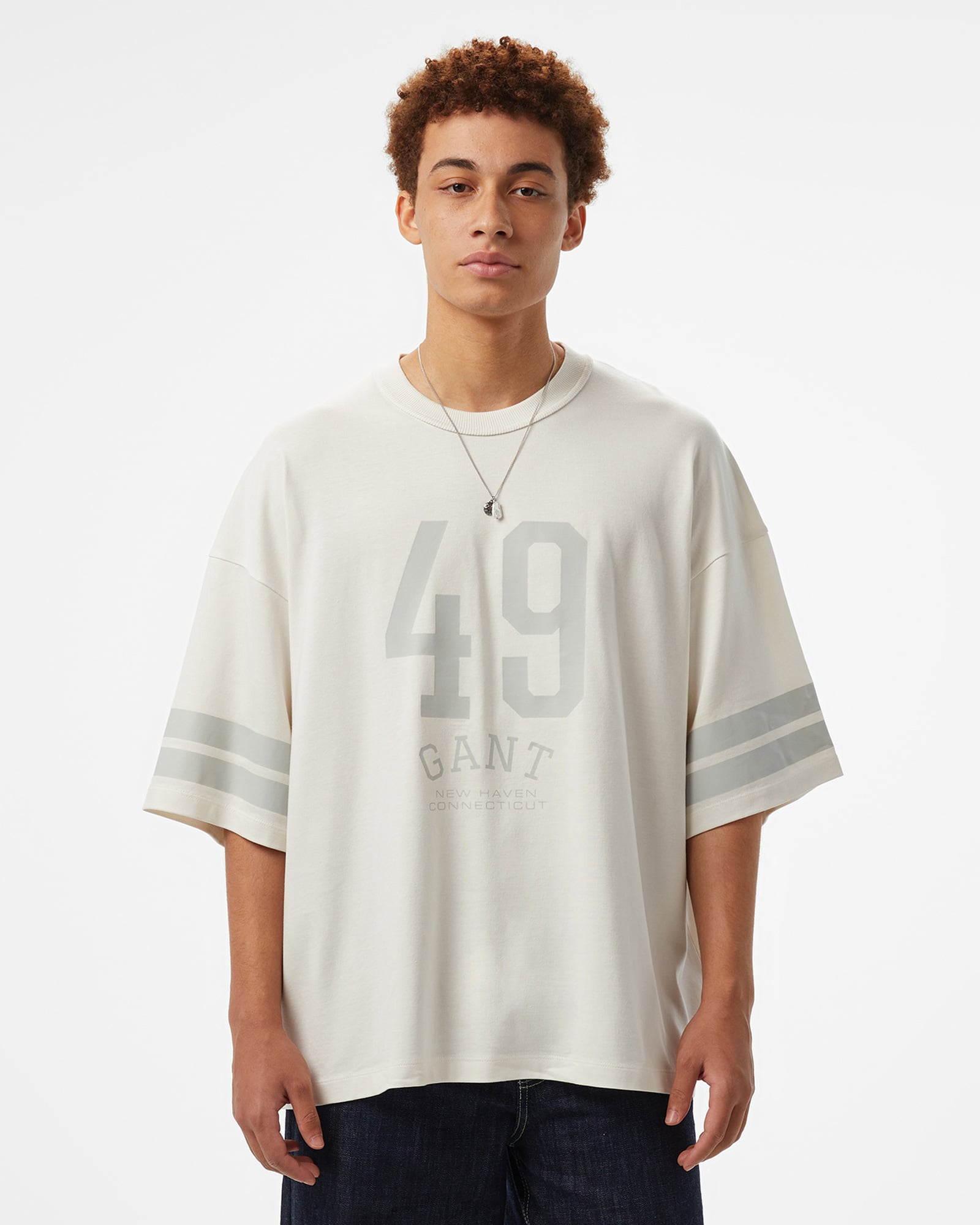  GANT Erkek Beyaz T-Shirt