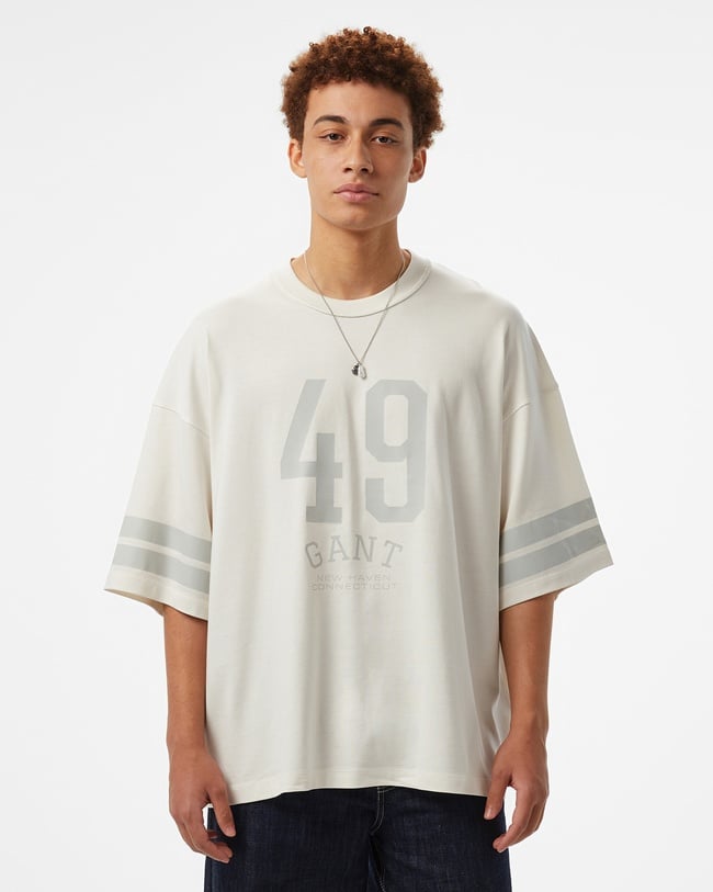  GANT Erkek Beyaz T-Shirt