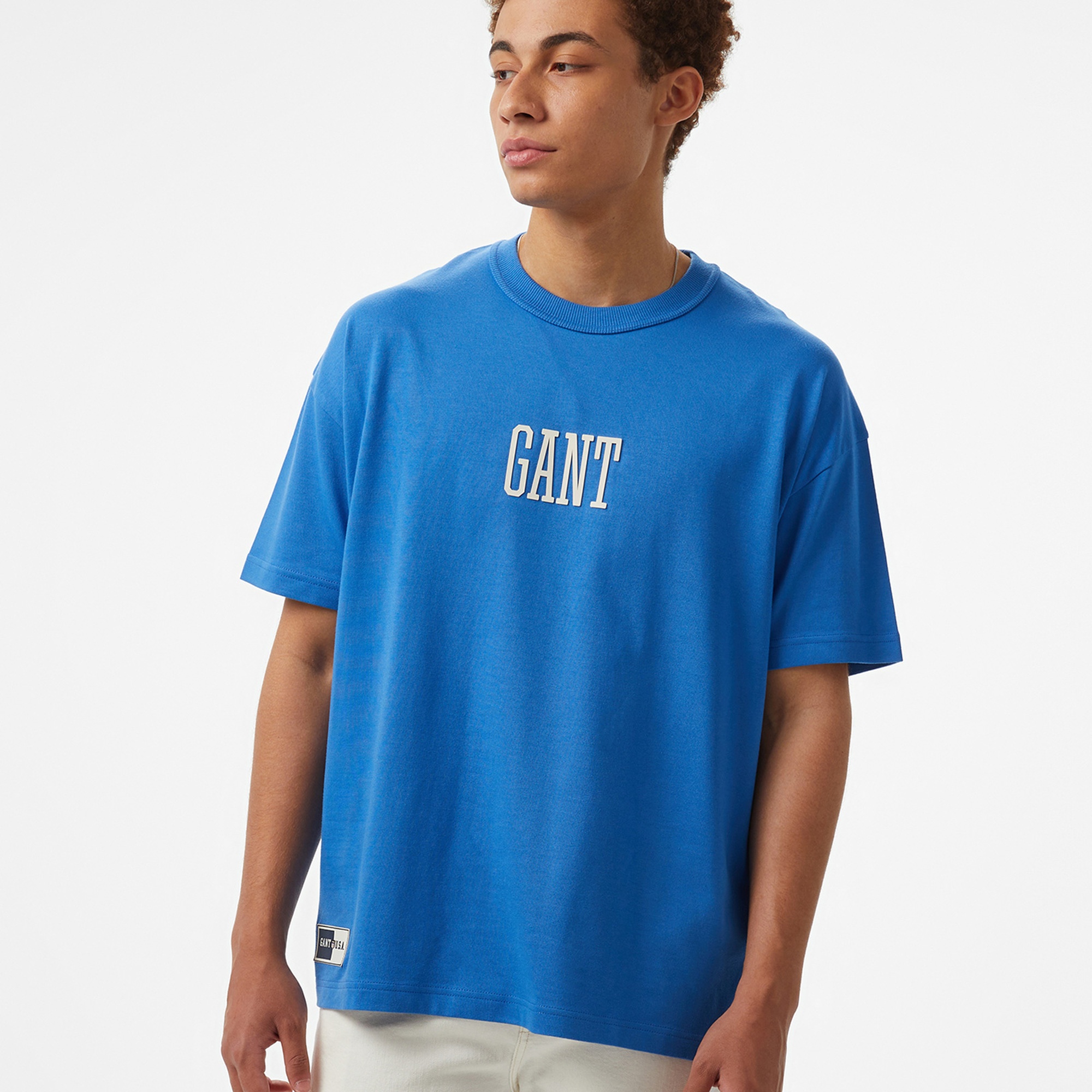GANT Erkek Mavi T-Shirt