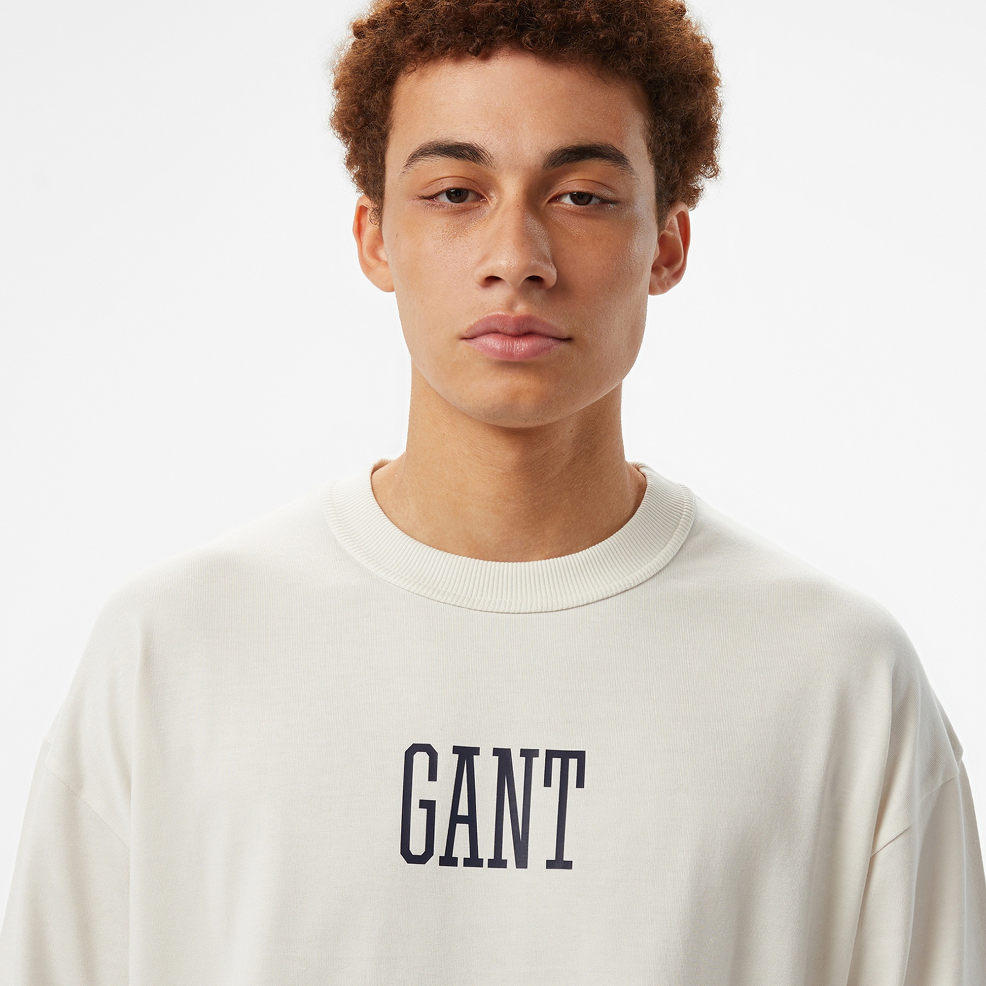 GANT Erkek Beyaz T-Shirt