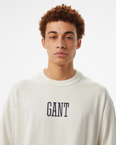  GANT Erkek Beyaz T-Shirt