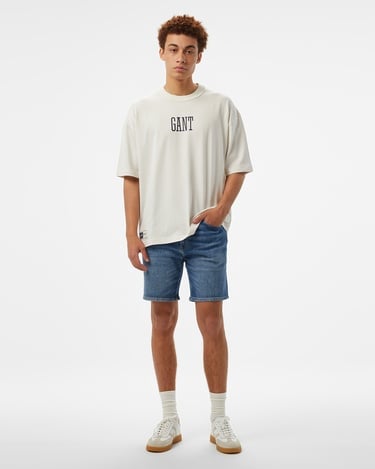  GANT Erkek Beyaz T-Shirt