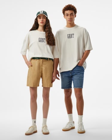  GANT Erkek Beyaz T-Shirt