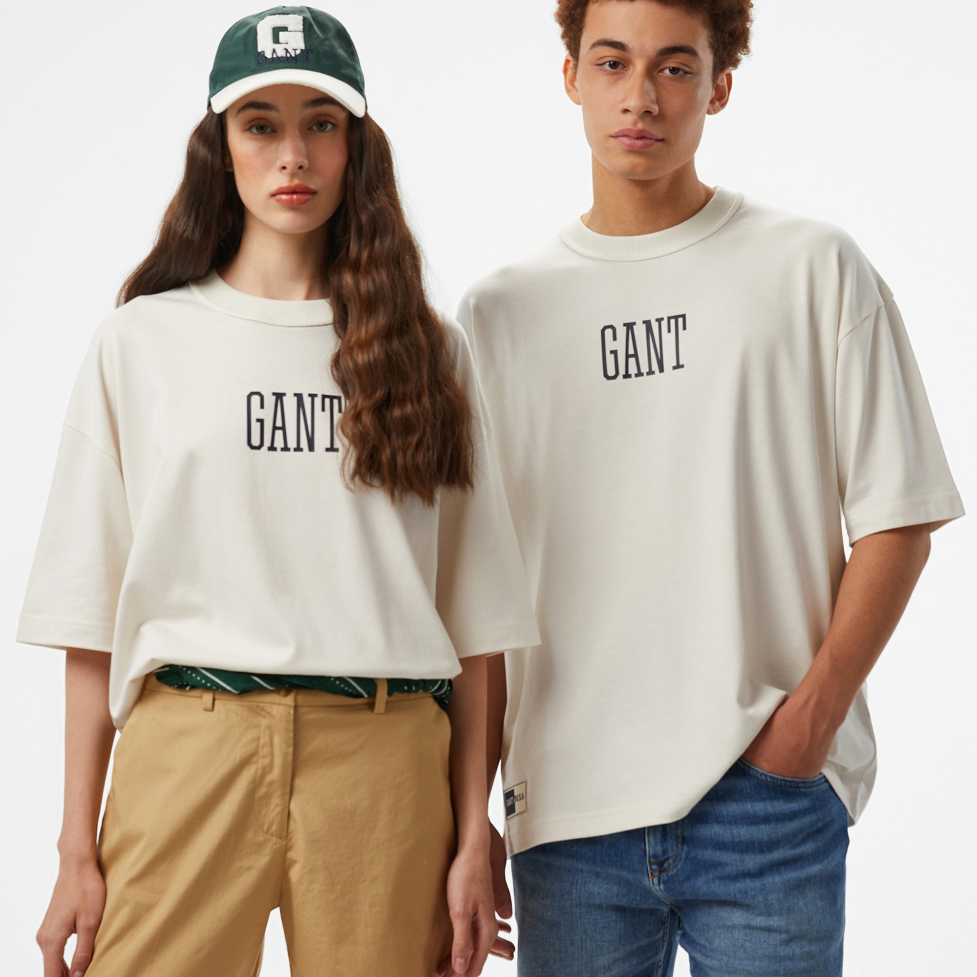 GANT Erkek Beyaz T-Shirt