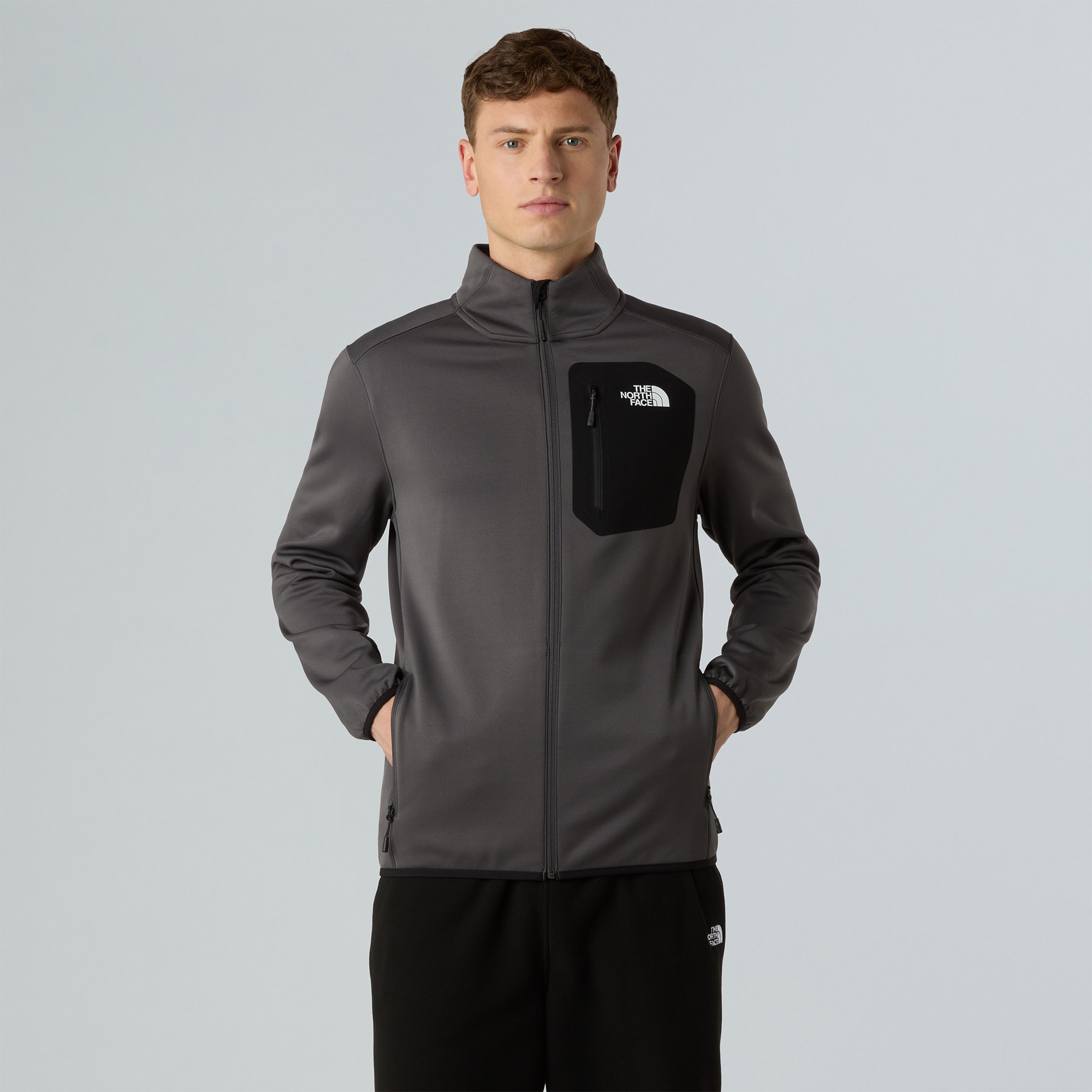 The North Face Crest Fz Erkek Gri Outdoor Polar