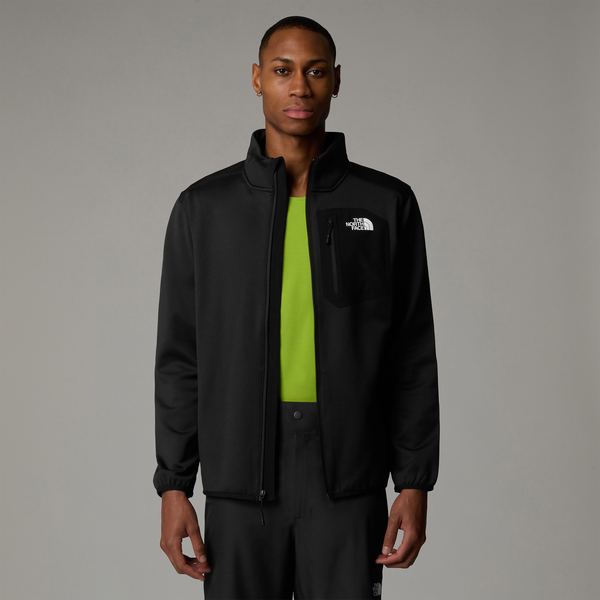 The North Face Crest Fz Erkek Siyah Outdoor Polar