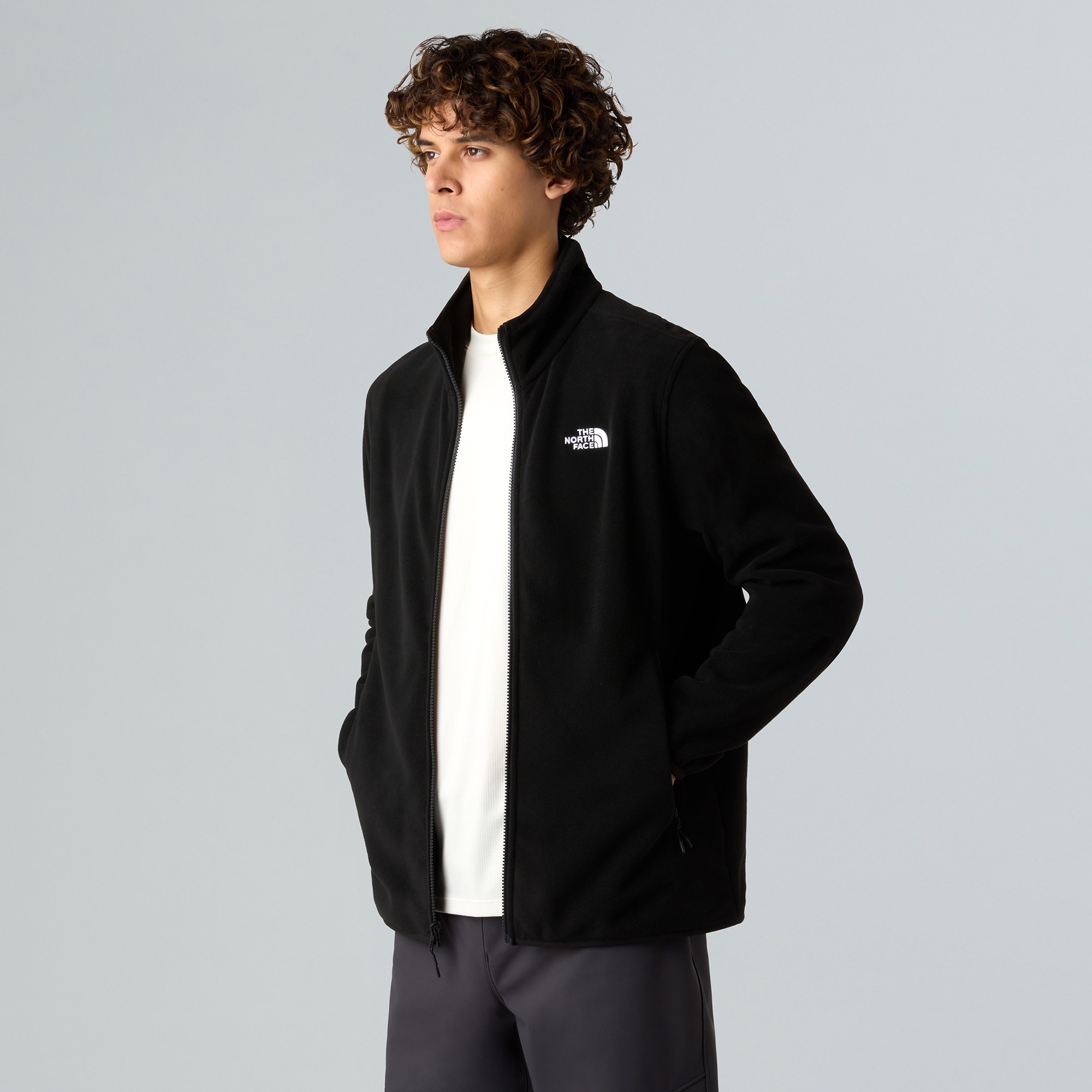 The North Face Glacier Fleece Erkek Siyah Outdoor Ceket