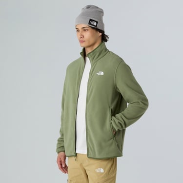  The North Face Glacier Fleece Erkek Haki Outdoor Polar