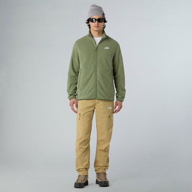  The North Face Glacier Fleece Erkek Haki Outdoor Polar