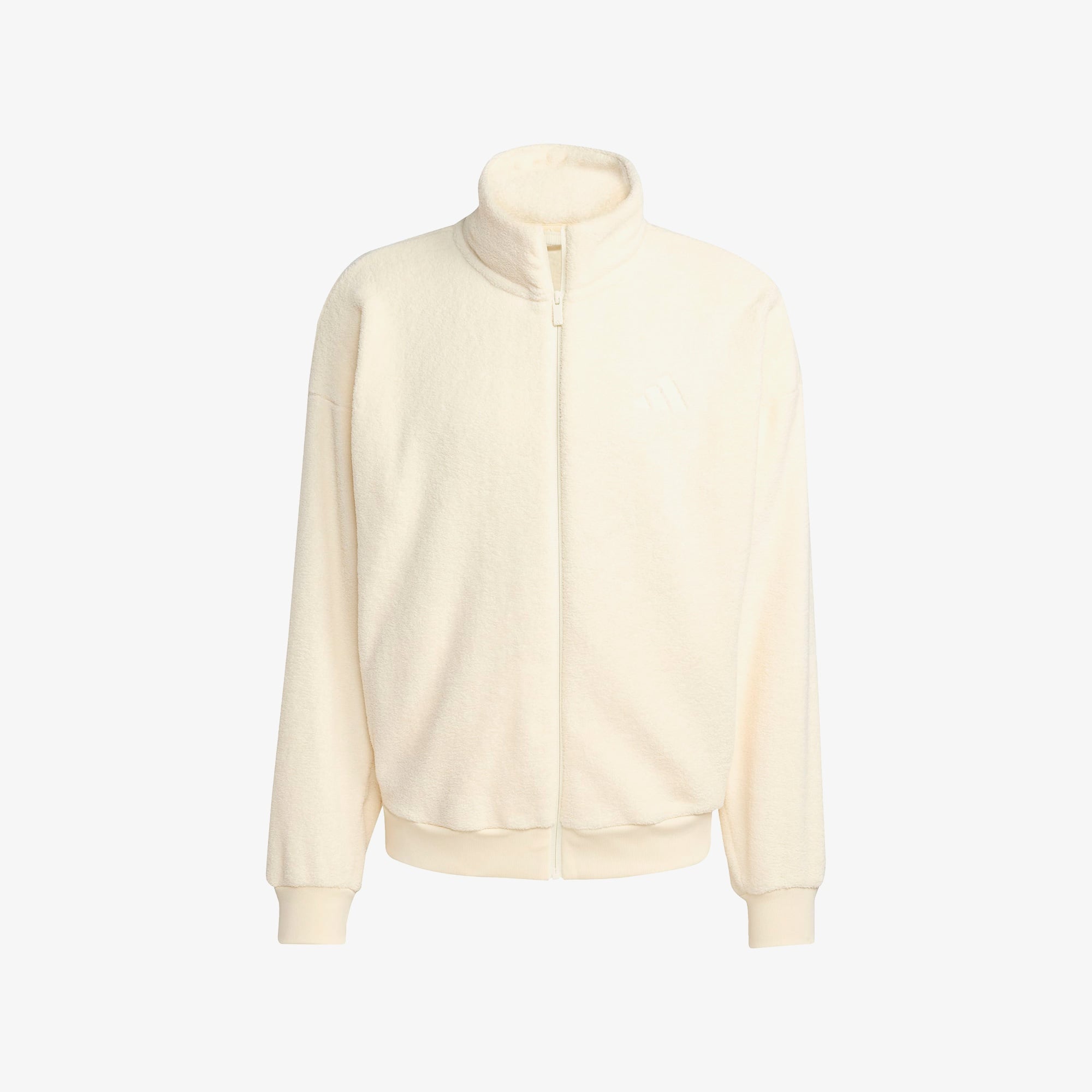 adidas Future icons Small Logo Low Pile Fleece Erkek Beyaz Eşofman Üstü