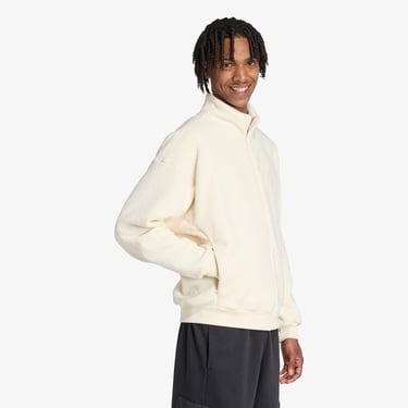  adidas Future icons Small Logo Low Pile Fleece Erkek Beyaz Eşofman Üstü