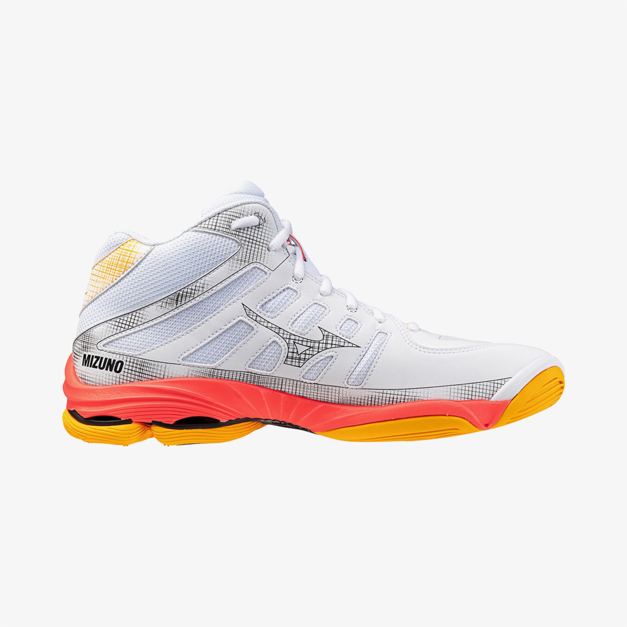 Mizuno Wave Voltage 2 Mid Kadın Beyaz Koşu Ayakkabısı