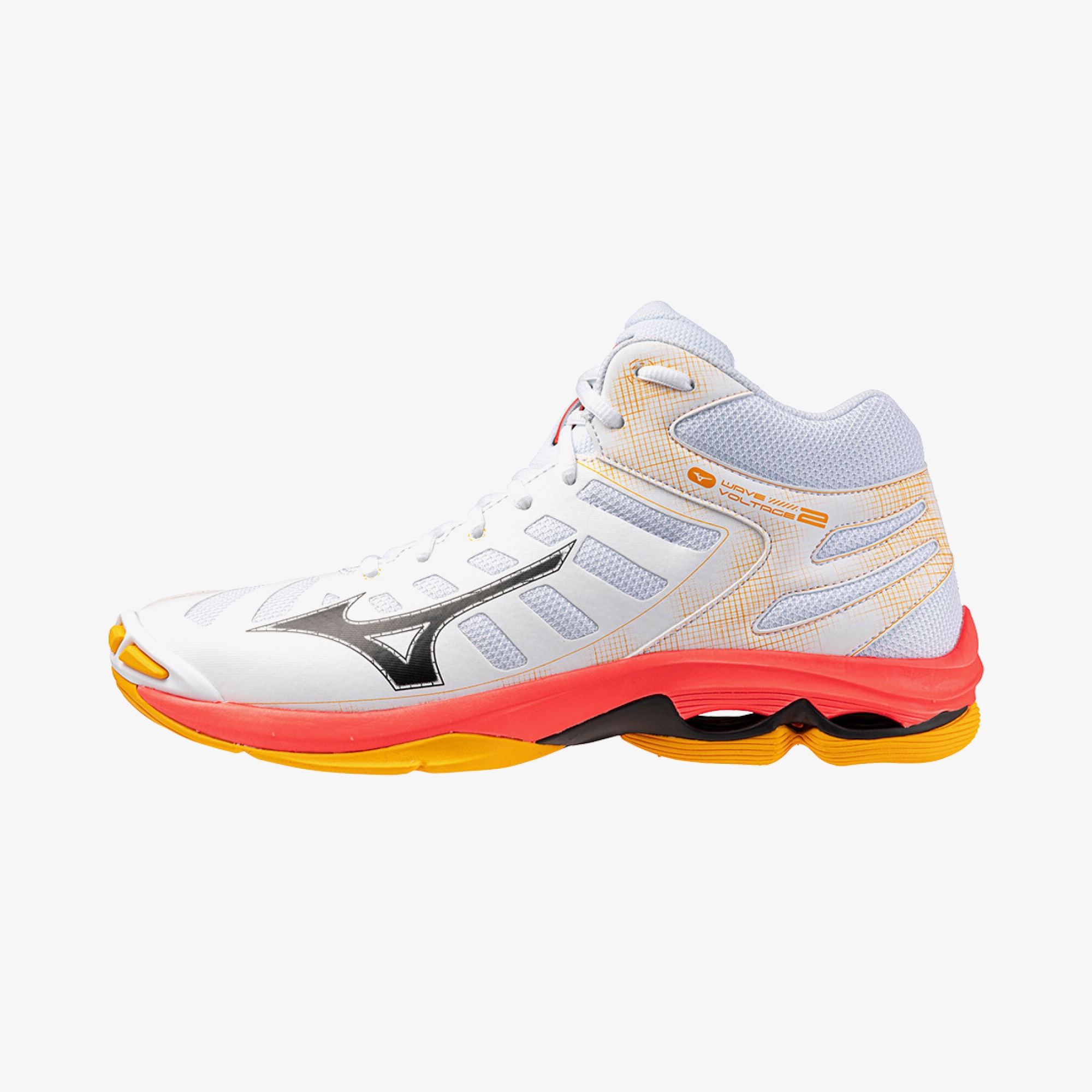 Mizuno Wave Voltage 2 Mid Kadın Beyaz Koşu Ayakkabısı