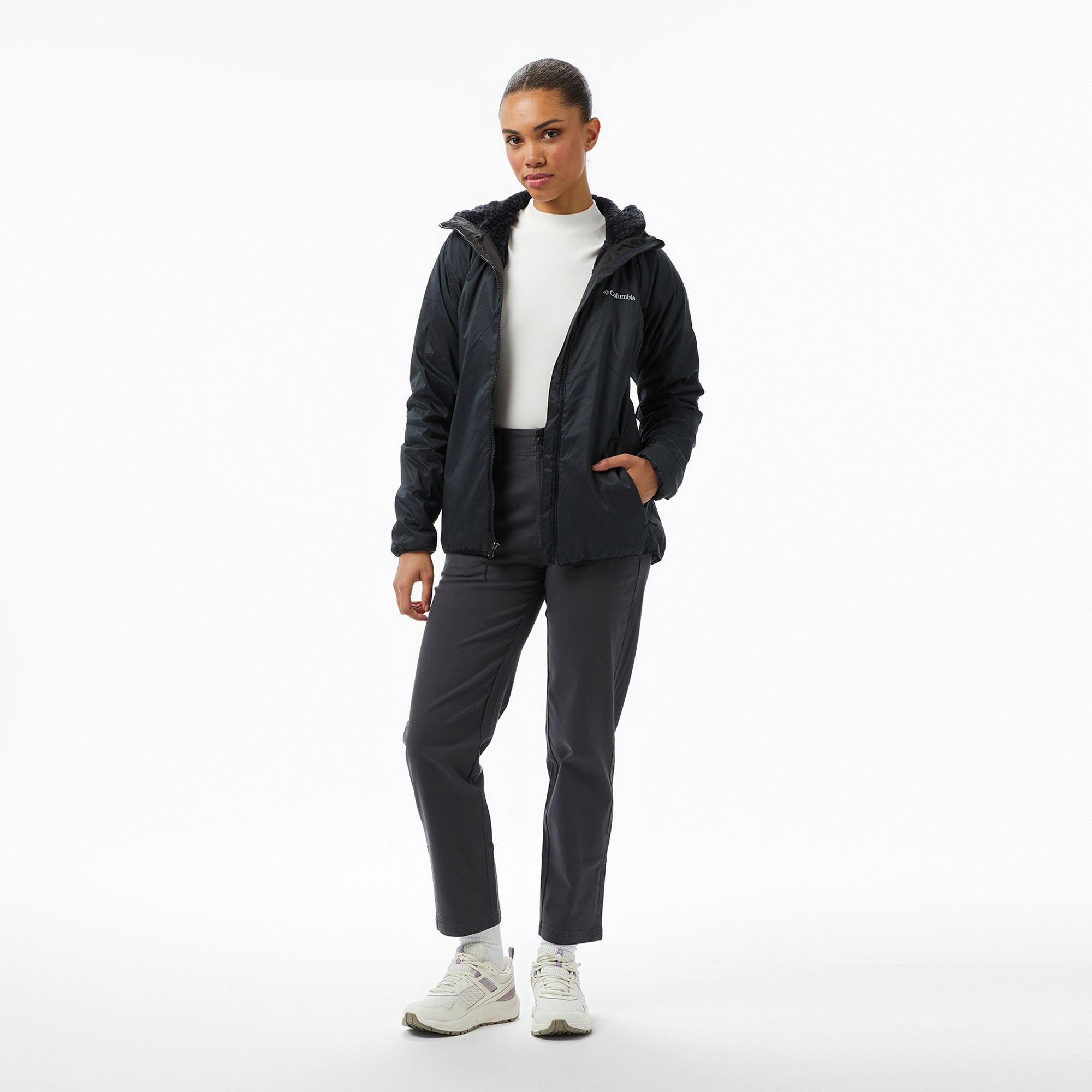 Columbia Kruser Ridge III Plush Softshell Kadın Siyah Outdoor Ceket