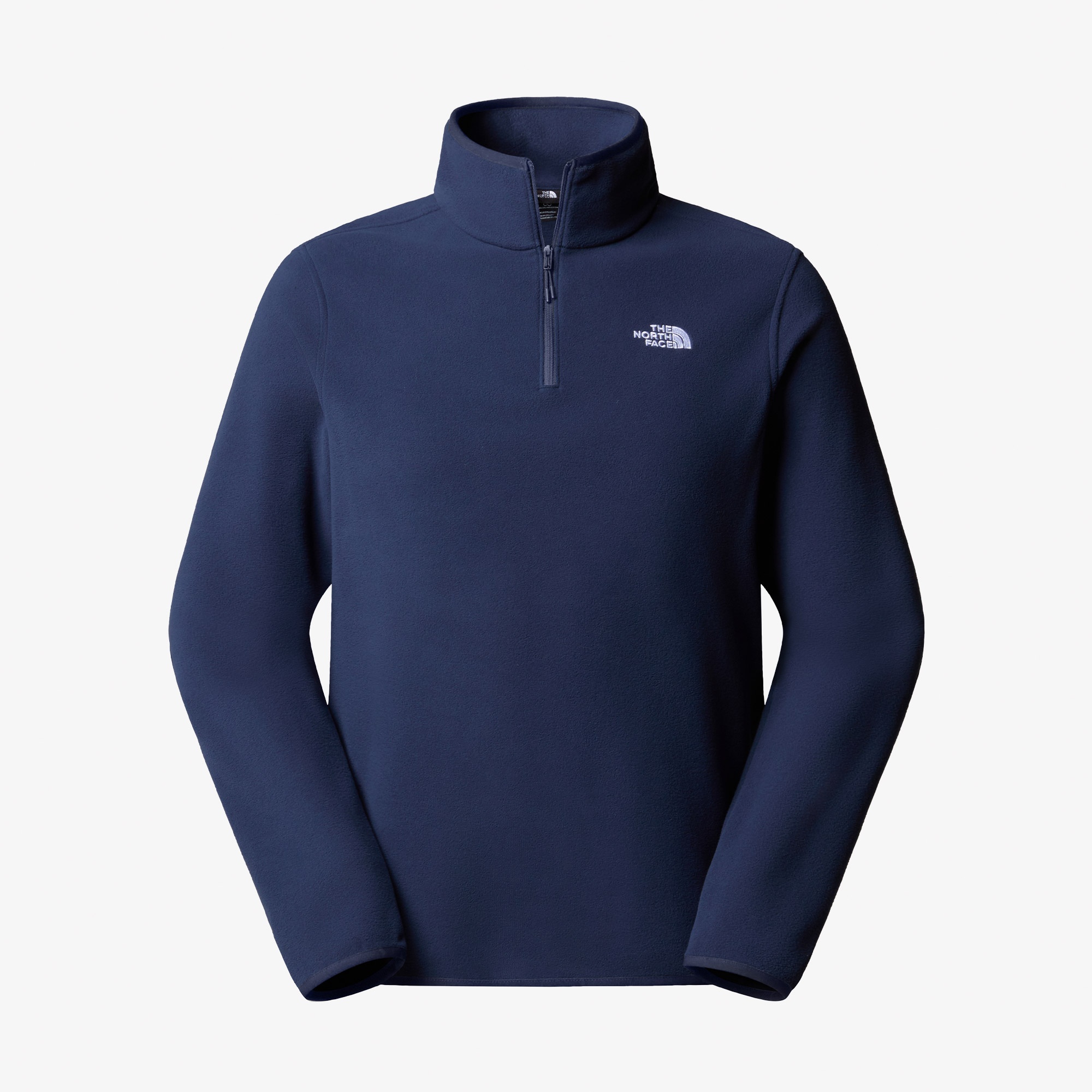 The North Face Glacier Fleece 1/4 Zip Erkek Lacivert Outdoor Sweatshirt
