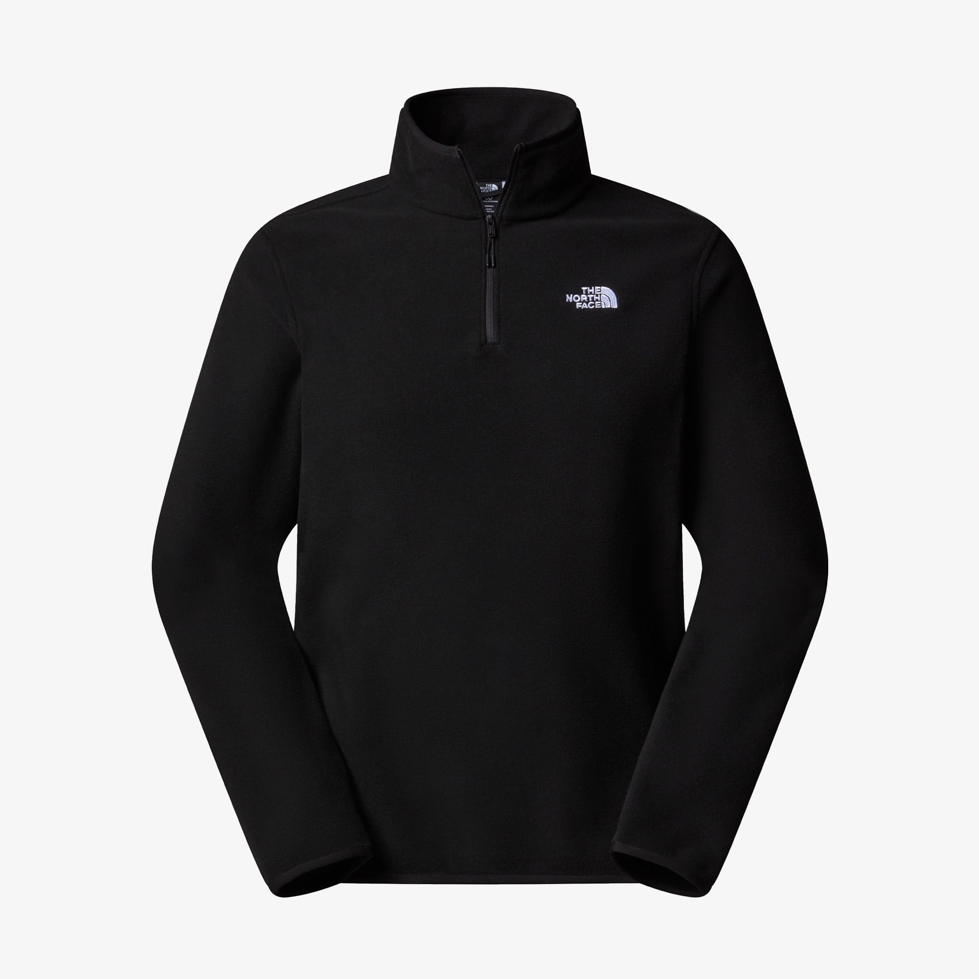 The North Face Glacier Fleece 1/4 Zip Erkek Siyah Outdoor Sweatshirt