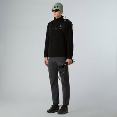  The North Face Glacier Fleece 1/4 Zip Erkek Siyah Outdoor Sweatshirt