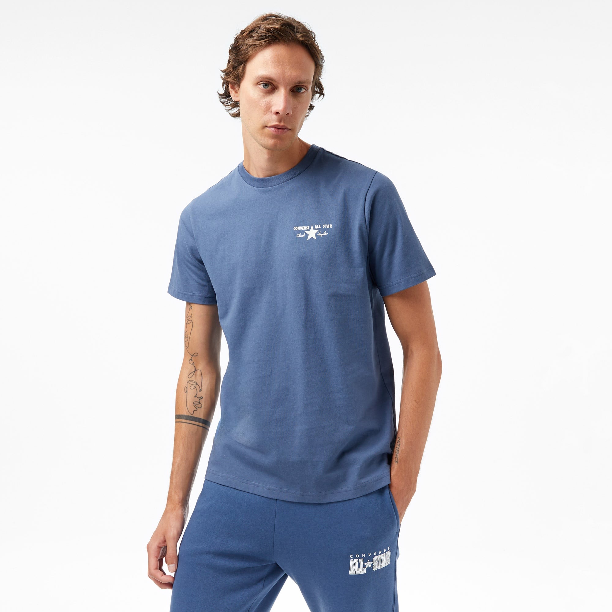 Converse Erkek Mavi T-Shirt