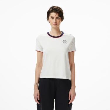  Lacoste Classic Kadın Beyaz Tenis T-Shirt