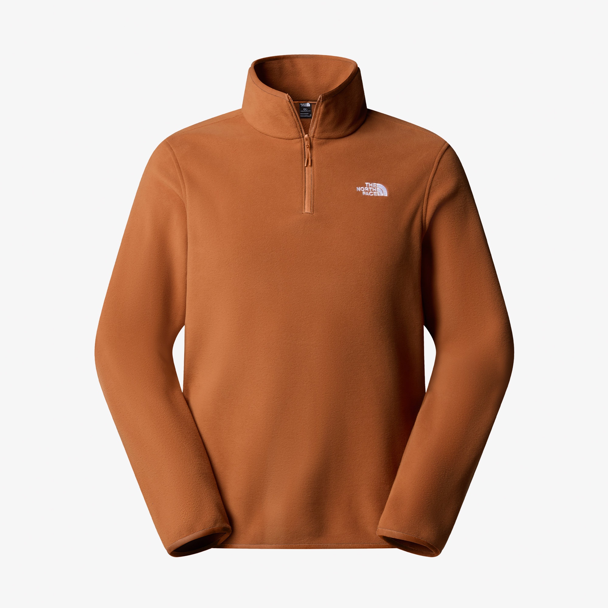 The North Face Glacier Fleece 1/4 Zip Erkek Kahverengi Outdoor Sweatshirt