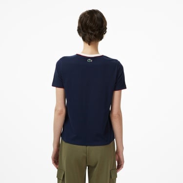  Lacoste Classic Kadın Siyah Tenis T-Shirt