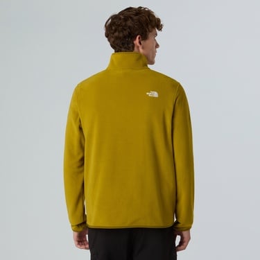  The North Face Glacier Fleece 1/4 Zip Erkek Kahverengi Outdoor Sweatshirt