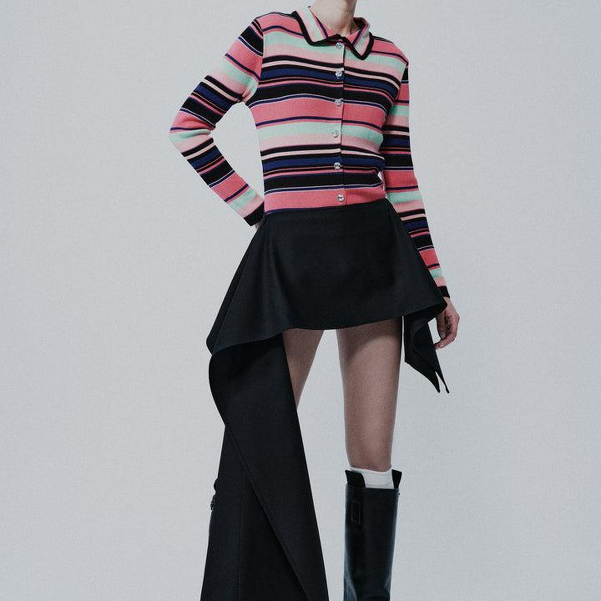 Celine Striped Knitted Top