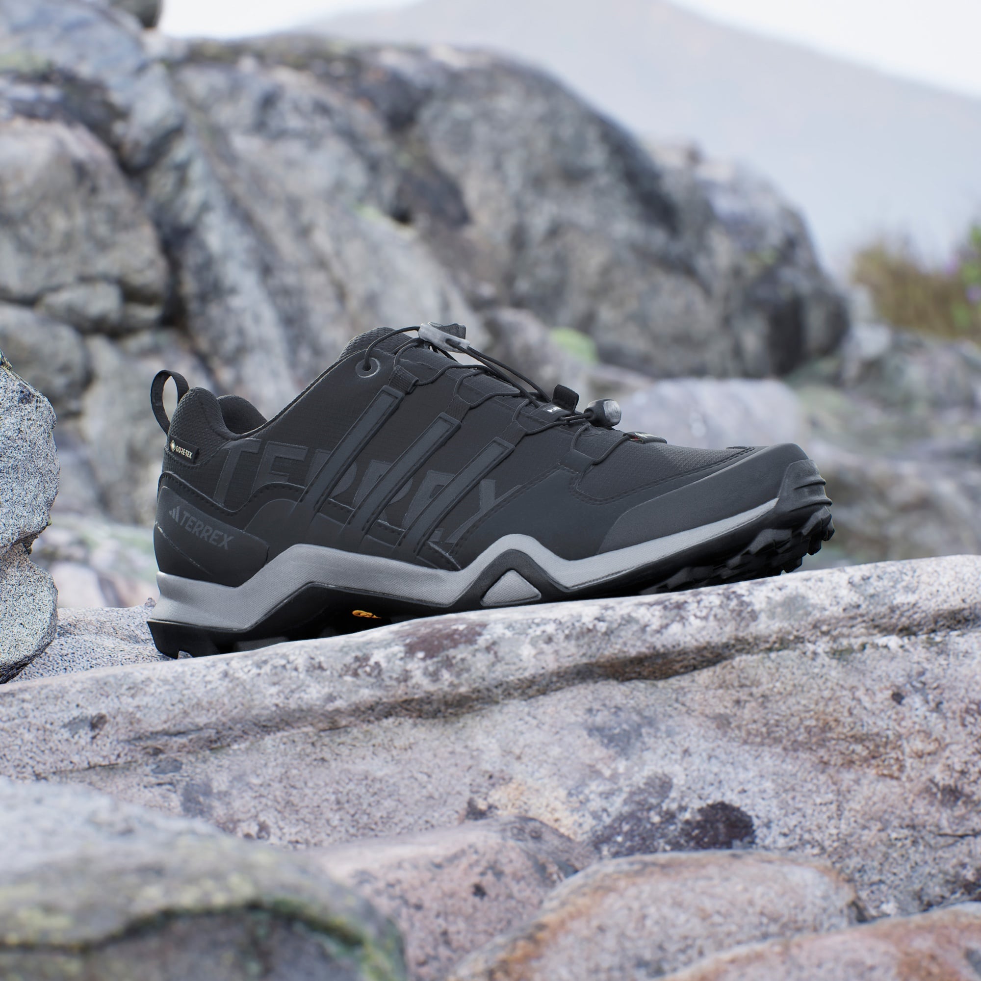 adidas Terrex Swift R2 Gore Tex Erkek Siyah Outdoor Ayakkabısı