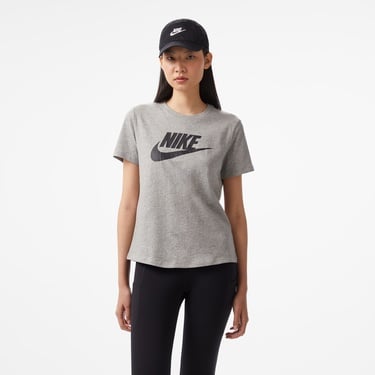  Nike Sportswear Essentials Kadın Gri Kısa Kollu T-Shirt
