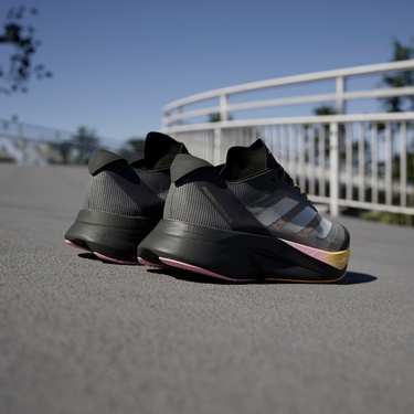  adidas Adizero Boston 12 Erkek Siyah Koşu Ayakkabısı