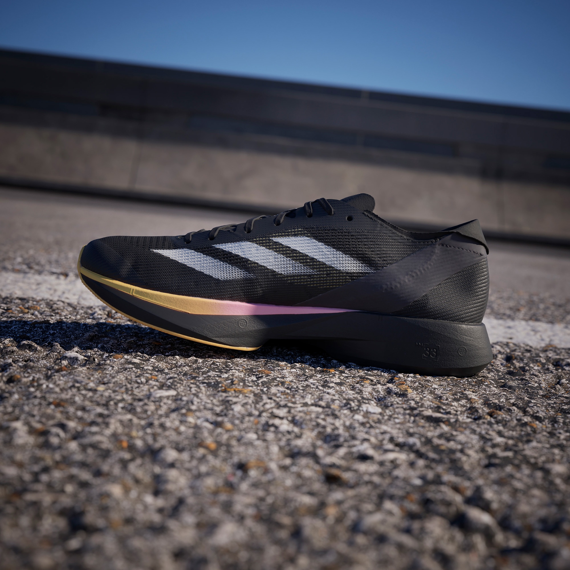 Adidas Adizero Takumi 10 Erkek Siyah Koşu Ayakkabısı