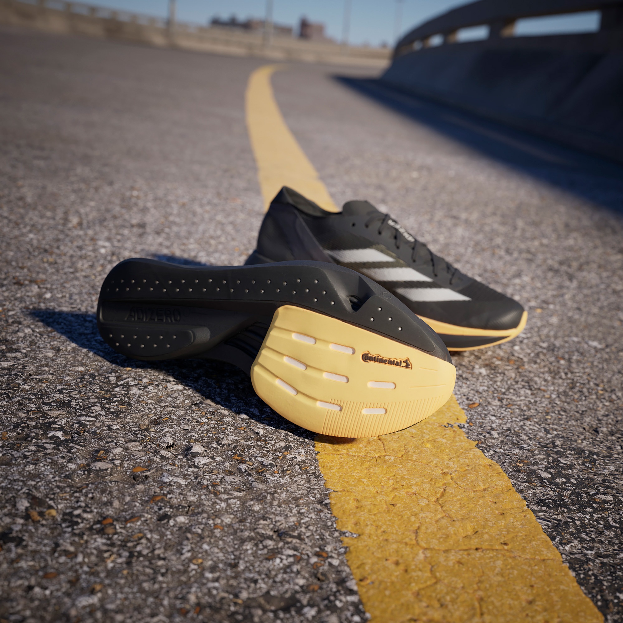 Adidas Adizero Takumi 10 Erkek Siyah Koşu Ayakkabısı