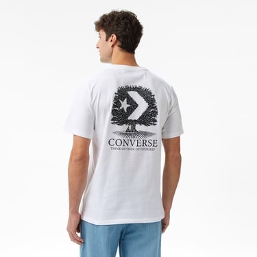  Converse Erkek Baskılı Beyaz T-Shirt