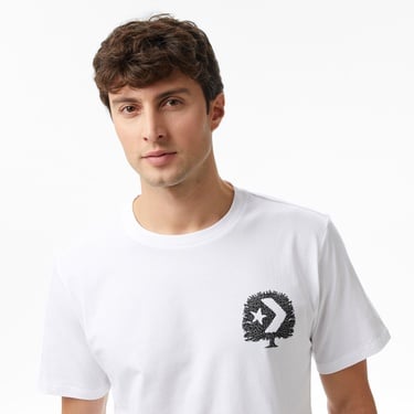  Converse Erkek Baskılı Beyaz T-Shirt
