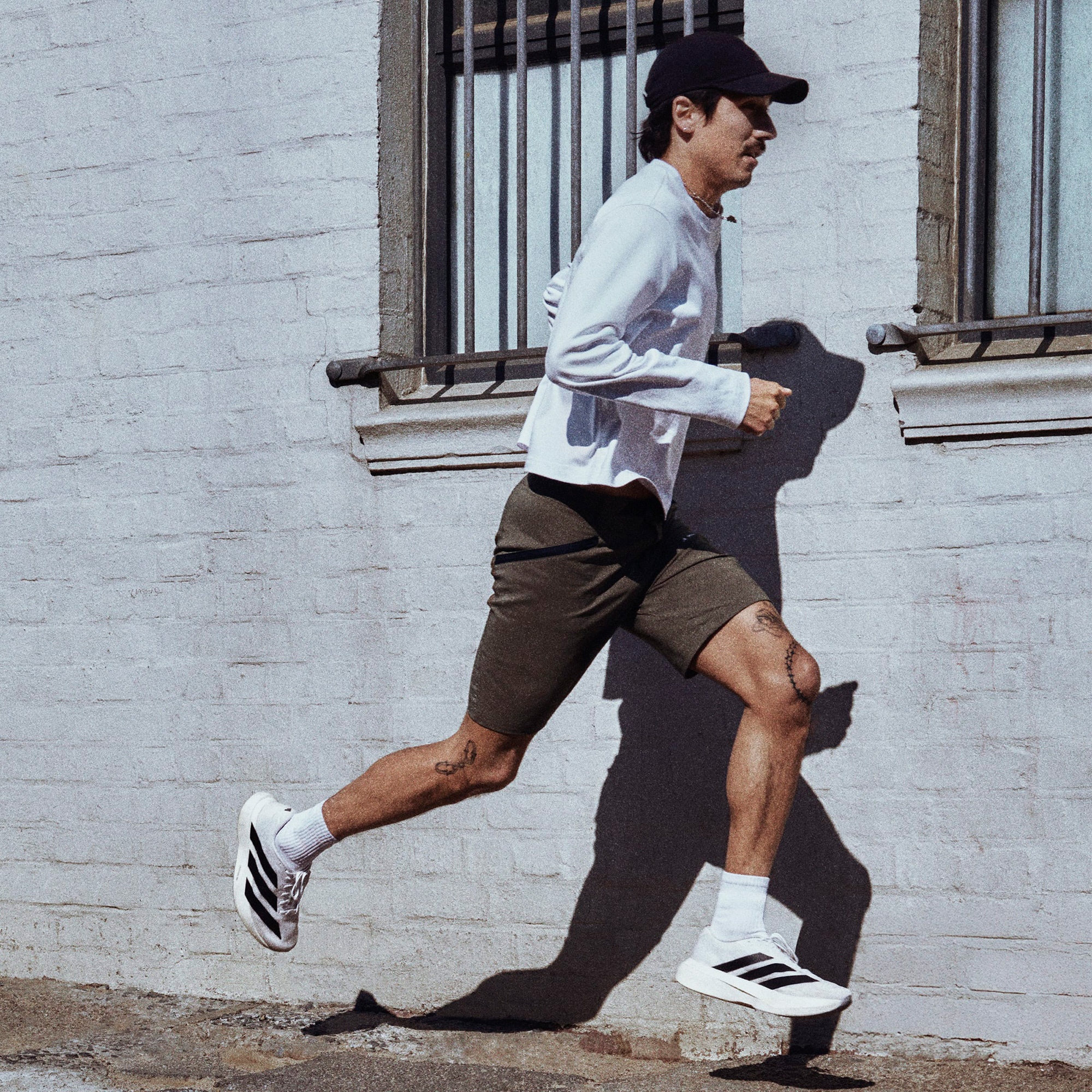 adidas Adizero Evo Sl Erkek Beyaz Koşu Ayakkabısı